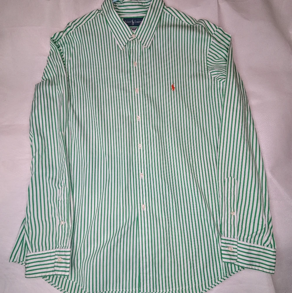 Ralph Lauren Custom Fit Oxford Button Down Shirt - Picture 2 of 9